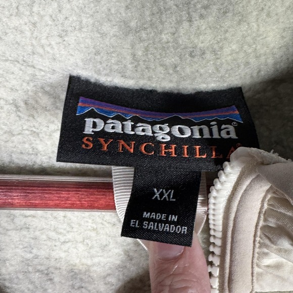 Patagonia Synchilla Jacket Womens 2XL Gray Fleece 1/4 Zip Anorak Marsupial - Picture 3 of 9